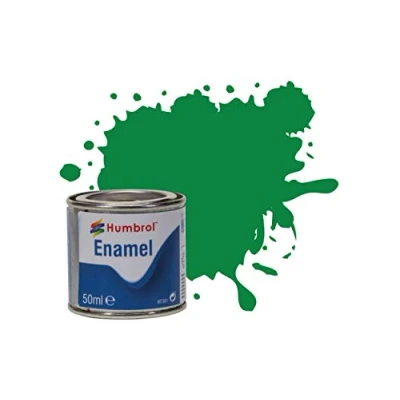 Image of Humbrol Model Paint AQ0002 No 2 Emerald Gloss Tinlet (50ml), Enamel Paints for Models, Plastic, Metal, Wood, Glass, Ceramics and More, Touch Up Hobby Tin Craft Kits