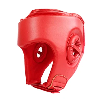 Image of PU Leather Head Guard Boxing Headgear for Adults and Children, Sparring Shockproof Helmet Boxing, MMA, Kickboxing, Protection, Training Helmet, Protective