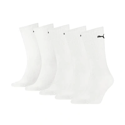 Image of PUMA Unisex Crew Sock, White, 3 5 UK