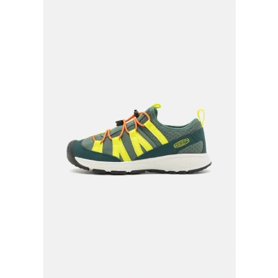 Image of Keen Motozoa Unisex Hiking shoes for kids, Size: 1, Green Imitation leather/ textile