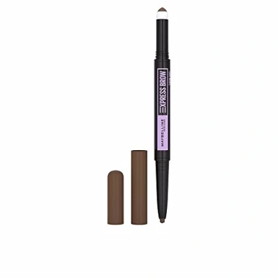 Image of Maybelline New York Express Brow Duo Eyebrow Filling, Natural Looking 2 In 1 Pencil Pen + Filling Powder Brunette