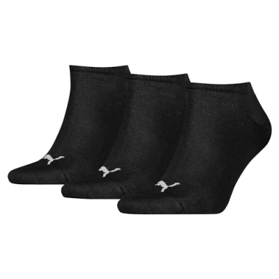 Image of 3 Pair Black Invisible Sneaker Socks Unisex 9 11 Puma