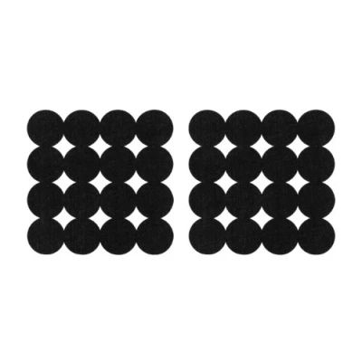 Image of Premier Housewares 1203551 Circle Design Placemats Set of 2, Black