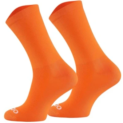 Image of TODO Cycling Socks Women and Men. Breathable Bike Socks. Proffesional Sock. Womens, Single Color Aero (Cycling Orange, 35 38)