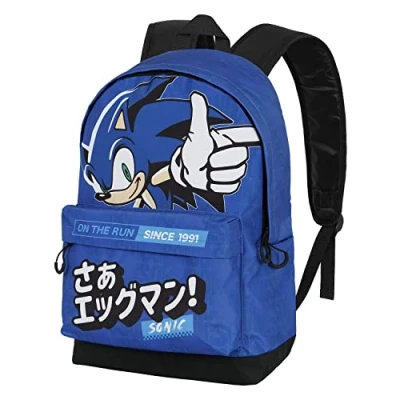 Image of Sonic the Hedgehog Sega On Run FAN HS Backpack 2.0, Blue, 18 x 30 41 cm, Capacity 22 L