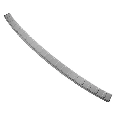 Image of Aroba AR1248 BR Brushed Stainless Steel Bumper Protector Compatible with Jaguar F Pace from Year of Manufacture 1.2016 Onwards Perfect Fit Folded Edge Colour Silver