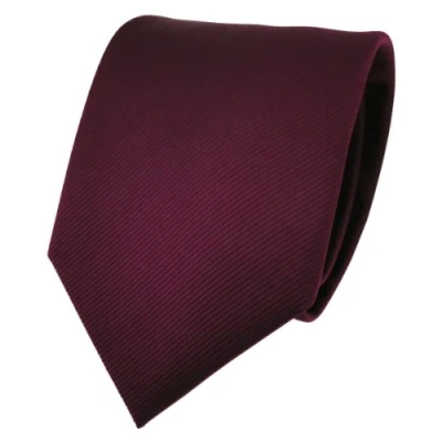Image of TigerTie Designer Tie in Plain Single Colour Rep Structure Red One size