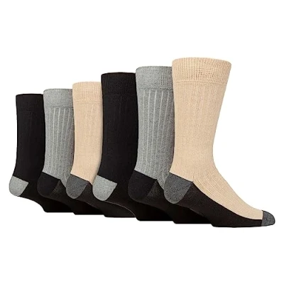Image of Wildfeet 6 Pack Mens Boot Socks