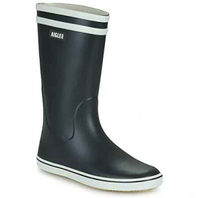Image of Aigle Women&#039;s Falkland 2 Rain Boot, Navy White, 2.5 UK