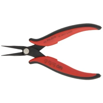 Image of Hakko CHP PN 2016 Long Nose Pliers, Pointed Nose, Rounded Outside Edges, Smooth Jaws, 32mm Jaw Length, 1.2mm Width, 3mm Thick Steel by