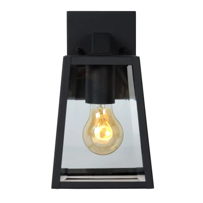 Image of Matslot Cottage 24.6cm Wall Lantern Light Outdoor 1xE27 IP23 Black