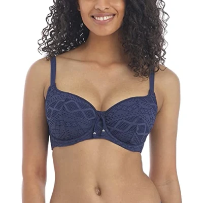 Image of Freya Sundance Sweetheart Bikini Top Denim Blue 36E