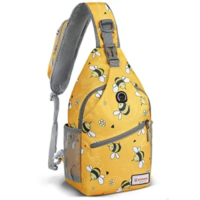 Image of ZOMAKE Women&#039;s Sling Backpacks Bag, Bee Yellow, S