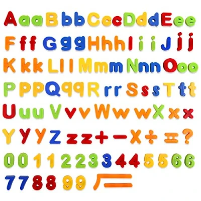 Image of kramow 106 PCS Magnetic Learning Letters and Numbers, Alphabet Magnets Educational Toy for Toddlers Preschool Learning, Spelling, Counting