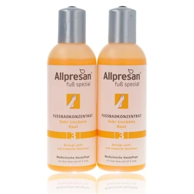 Image of Allpresan Fuß Spezial No. 3 Foot Bath Concentrate for Very Dry Skin Gently Cleanses and Softens Calluses, 150 ml (2)