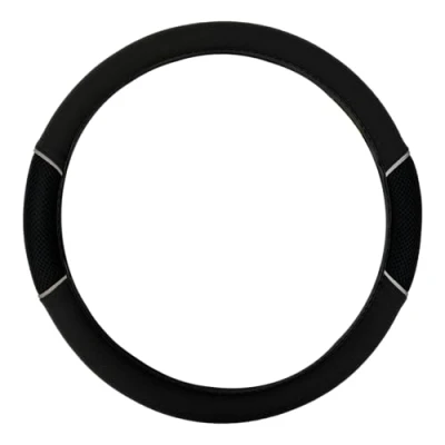 Image of Sakura SS1445 Racing Steering Wheel Cover, Black Mesh