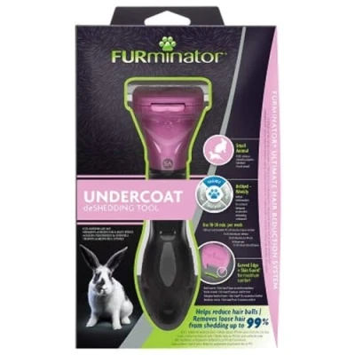 Image of FURminator Undercoat deShedding Tool for Small Animals,Pink