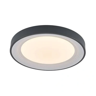 Image of LED Ceiling Light &#039;Lindum&#039; dimmable (Modern) in Silver Made of Metal for e.g. Living Room &amp; Dining (1 Source,) from Lindby lamp, lamp