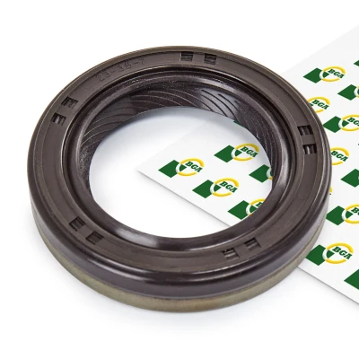 Image of 084311113A Crankshaft Seal BGA OS6371 frontal sided NBR (nitrile butadiene rubber) FIAT: 500 C Convertible, Hatchback, Panda II Hatchback