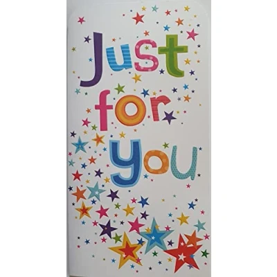 Image of Just For You Money Note Wallet Card Have A Great Day Fun Colourful Him or Her