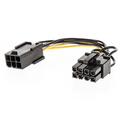Image of LINDY 0.15m PCIe 6 Pin Female to 8 Male Power Adapter Cable,33858