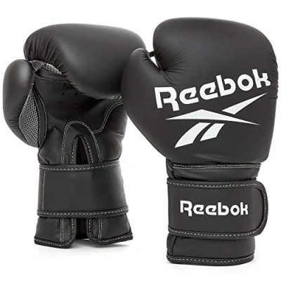 Image of Reebok Boxing Gloves White/Black 14oz