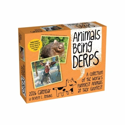 Image of Animals Being Derps Desk Calendar 2026