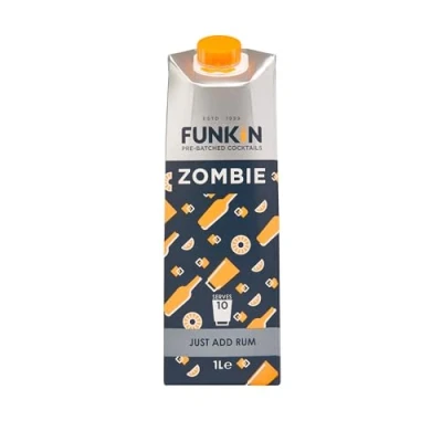 Image of Funkin Zombie Pre Made Cocktail Mix 1 Litre (Case of 6) Just Add Spirits, Perfect For Parties