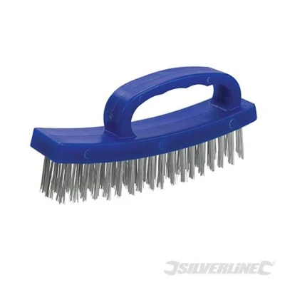 Image of Silverline D Handle Wire Brush 4 Row