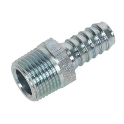 Image of Sealey Screwed Tailpiece Male 3/8&quot;BSPT 3/8&quot; Hose Pack of 5