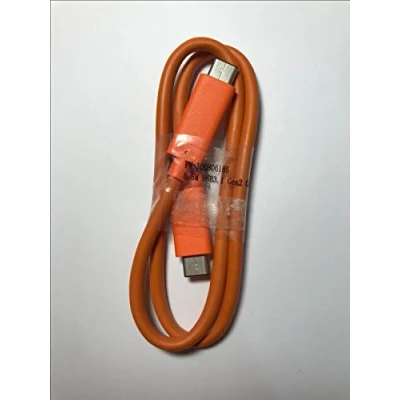Image of DIXIETREE Replacement Genuine Orange Double USB C Super Speed 3.1 2nd Gen Cable Lead for Lacie HDD