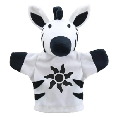 Image of The Puppet Company My First Black and White Zebra Hand PC003804
