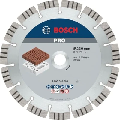 Image of Bosch 2608602683 Diamond Cutting Disc Best for Abrasive