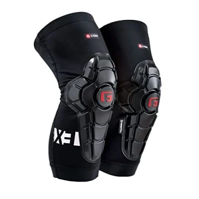 Image of G Form Pro X3 Mountain Bike Knee Guards Pads for Men &amp; Women Black, Adult X Large