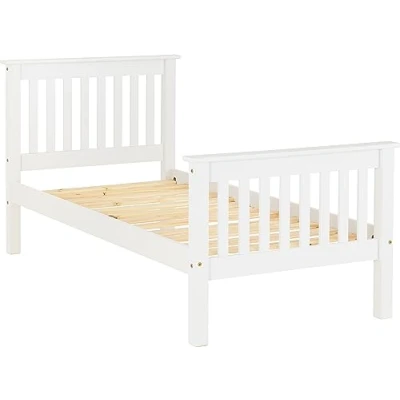 Image of Seconique Monaco 3&#039; Single High End Bed in White