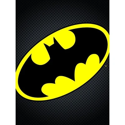 Image of DC Comics &quot;Batman Symbol&quot; Canvas Print, 60 x 80 cm