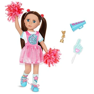 Image of Glitter Girls 62243448292 Deluxe Puppe 14&quot; Doll W/Cheerleading Outfit, Alfie