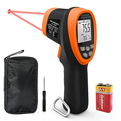 Image of INFURIDER YF 1500 Non Contact Infrared Thermometer, 58℉ to 2732℉ Dual Laser Temperature Gun Pyrometer 30:1 IR High Temp Gauge for Industry Kiln Oven Furnace 【Not Human】