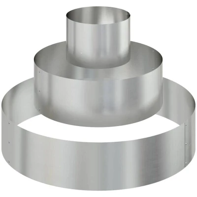 Image of vidaXL Metal Planter Galvanised steel Ø 90 cm Durable