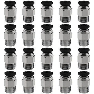 Image of 20PCS PC4 M10 Male Straight Pneumatic PTFE Tube Push In Quick Fitting Connector Compatible with E3D V6 Long Distance Bowden Extruder 3D Printer