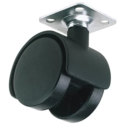 Image of Draper Twin Nylon Plate Castor, 40mm Diameter, S.W.L. 25kg