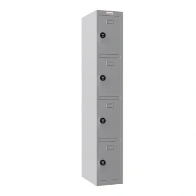 Image of Phoenix AddOn Columnumn 4 Door Personal Locker Grey