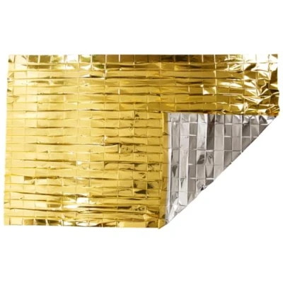 Image of Trespass Foil X, Not Applicable, Emergency / Thermal Safety Survival First Aid Blanket, 150cm x 208cm, Multicolour