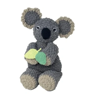 Image of KNITTY CRITTERS Kieran Koala Crochet kit Contains Super Chunky Yarn Soft Cuddly Finished