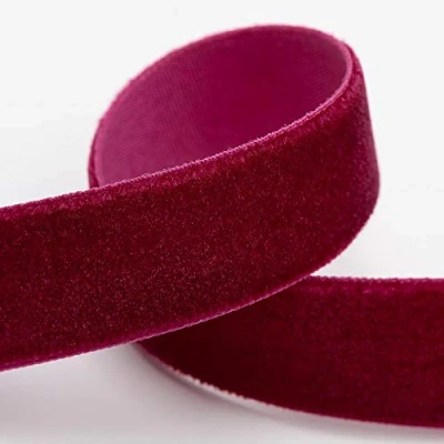 Image of Velvet Ribbon 16mm x 10M Burgundy