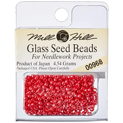 Image of Mill Hill Glass Seed Beads 4.54G Red