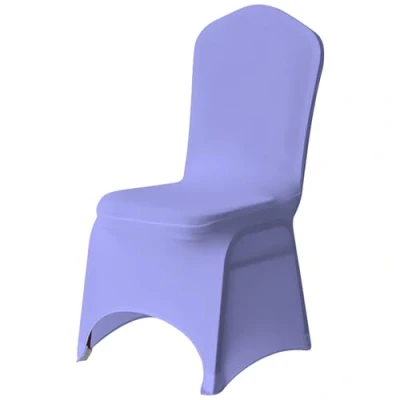 Image of Trimming Shop Spandex Lavender Chair Cover Stretch Fabric Removable Washable Protective Slipcovers for Weddings Banquets Ceremony Hotel Dining Parties Décor, 1pc