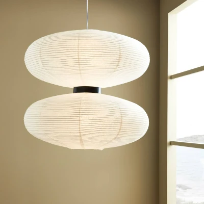 Image of Markslöjd Dual pendant light with white paper shade