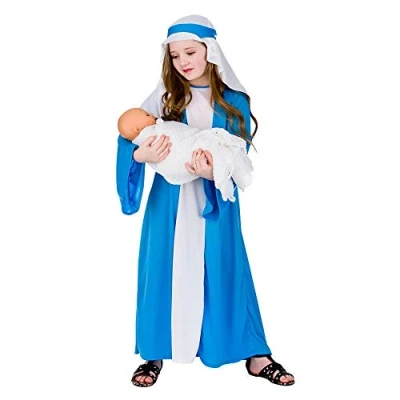 Image of Wicked Costumes Kids Mary Nativity Fancy Dress Costume