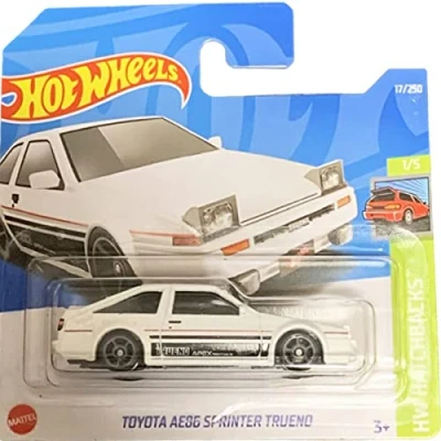 Image of Friki Monkey Hot Wheels Toyota AE86 Sprinter Trueno HW Hatchbacks 1/5 (17/250) 2022 Short Card + Blister &amp; Protector Pack